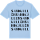 Blue Soul t-shirt med Sandkullen ordlek t-shirt