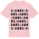 Pink Cotton t-shirt med Sandö ordlek t-shirt