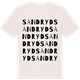 Vintage White t-shirt med Sandryd ordlek t-shirt