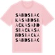 Pink Cotton t-shirt med Sandsbacka ordlek t-shirt