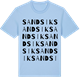 Blue Soul t-shirt med Sandsik ordlek t-shirt