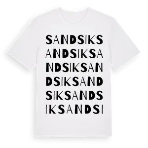 Sandsik ordlek t-shirt – ekologisk bomull t-shirt från Pinshirt