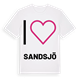 Jag älskar Sandsjö t-shirt stort tryck
