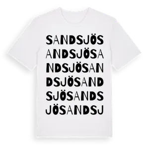 Sandsjö ordlek t-shirt – ekologisk bomull t-shirt från Pinshirt