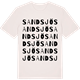 Vintage White t-shirt med Sandsjö ordlek t-shirt