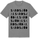 Mid Heather Gray t-shirt med Sandsjödal ordlek t-shirt