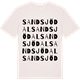 Vintage White t-shirt med Sandsjödal ordlek t-shirt
