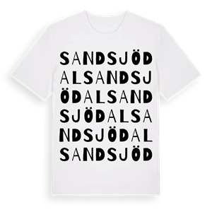 Sandsjödal ordlek t-shirt – ekologisk bomull t-shirt från Pinshirt
