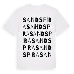 Sandspira ordlek t-shirt – ekologisk bomull t-shirt från Pinshirt