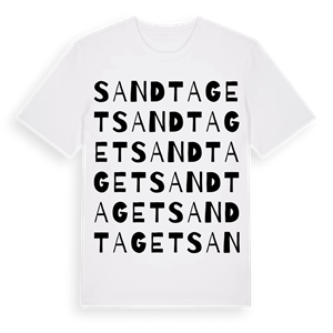 Sandtaget ordlek t-shirt – ekologisk bomull t-shirt från Pinshirt