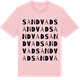 Pink Cotton t-shirt med Sandvad ordlek t-shirt