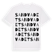 Sandvadet ordlek t-shirt