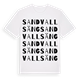 Sandvallsäng ordlek t-shirt