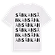 White t-shirt med Sänkan ordlek t-shirt
