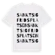 White t-shirt med Sankt Sigfridsplatsen ordlek t-shirt