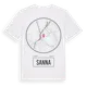 White t-shirt med Sanna t-shirt