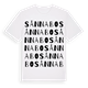 White t-shirt med Sånnabo ordlek t-shirt