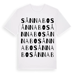 Sånnabo ordlek t-shirt – ekologisk bomull t-shirt från Pinshirt