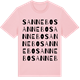 Pink Cotton t-shirt med Sannebo ordlek t-shirt