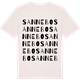 Vintage White t-shirt med Sannebo ordlek t-shirt