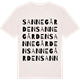 Vintage White t-shirt med Sannegården ordlek t-shirt