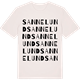 Vintage White t-shirt med Sannelund ordlek t-shirt
