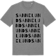Mid Heather Gray t-shirt med Sannelund ordlek t-shirt