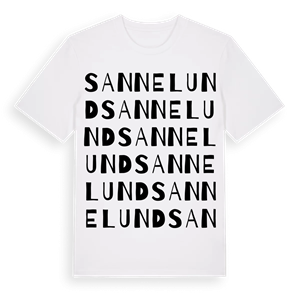 Sannelund ordlek t-shirt – ekologisk bomull t-shirt från Pinshirt