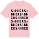 Pink Cotton t-shirt med Sanner ordlek t-shirt