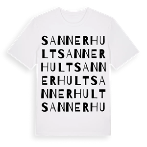 Sannerhult ordlek t-shirt – ekologisk bomull t-shirt från Pinshirt