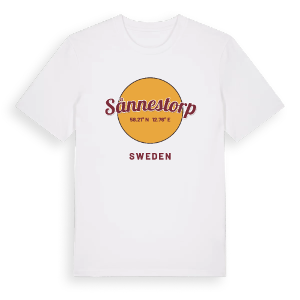 Sånnestorp cirkel t-shirt – ekologisk bomull t-shirt från PinShirt