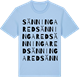 Blue Soul t-shirt med Sänningared ordlek t-shirt