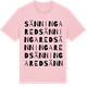 Pink Cotton t-shirt med Sänningared ordlek t-shirt