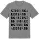 Mid Heather Gray t-shirt med Sänningared ordlek t-shirt