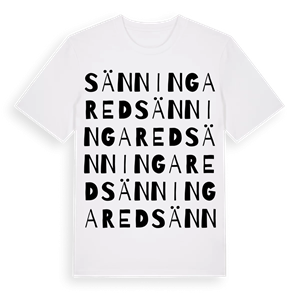 Sänningared ordlek t-shirt – ekologisk bomull t-shirt från Pinshirt