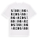 Sänningared ordlek t-shirt