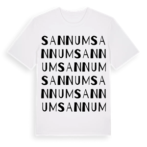 Sannum ordlek t-shirt – ekologisk bomull t-shirt från Pinshirt
