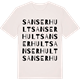 Vintage White t-shirt med Sanserhult ordlek t-shirt