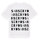 White t-shirt med Sanseryd ordlek t-shirt