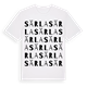White t-shirt med Särla ordlek t-shirt