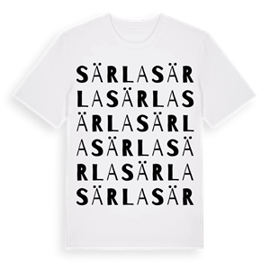 Särla ordlek t-shirt – ekologisk bomull t-shirt från Pinshirt