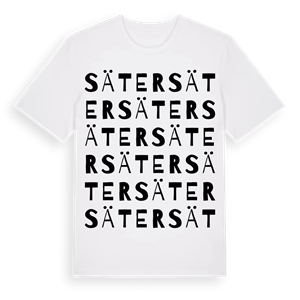 Säter ordlek t-shirt – ekologisk bomull t-shirt från PinShirt