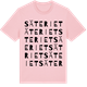 Pink Cotton t-shirt med Säteriet ordlek t-shirt