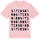 Pink Cotton t-shirt med Säters gård ordlek t-shirt