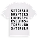 White t-shirt med Säterslund ordlek t-shirt