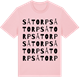 Pink Cotton t-shirt med Såtorp ordlek t-shirt