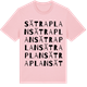 Pink Cotton t-shirt med Sätraplan ordlek t-shirt