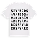 White t-shirt med Sävared ordlek t-shirt