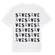 White t-shirt med Säve ordlek t-shirt