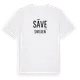 White t-shirt med Säve i Sverige t-shirt